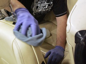 When cleaning car interiors, keep in mind the products you use, as different materials need different methods of cleaning.