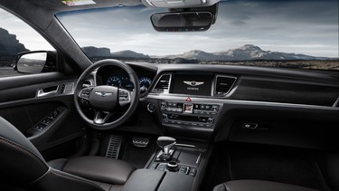 Slide 10 - 2018_Genesis_G80_Sport_Interior_DashHero-EXT_4c_m