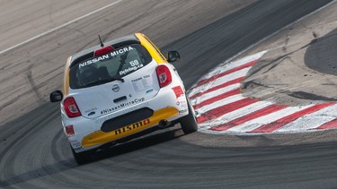 Keishi Ayukai of Australia in the Nissan Micra Cup at Canadian Tire Motorsport Park.