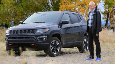 Rob Hall with the 2017 Jeep Compass Trailhawk.