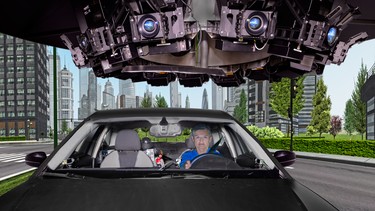 The DriverLab is a sophisticated driving simulator with Toronto Rehabilitation Institute.