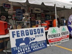 Large or fragile objects are difficult to ship, and flea markets remain the best place to look for them.