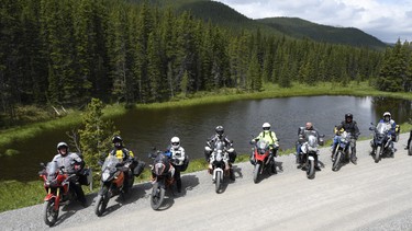 Alan Connor's first MotoMojo tour of Western Canada makes a stop by a mountain lake.