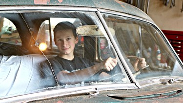 Liam Lesley plans to rebuild the 1951 Chrysler Windsor sedan with help from his heavy duty mechanic father.