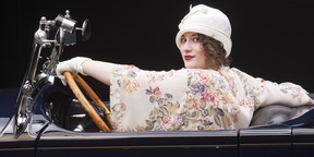 Once owned by Alberta's Jasper Park Lodge, this 1930 McLaughlin-Buick Model 30-69 Phaeton features RAM volunteer Erin Sekulich dressed in period costume behind the wheel.