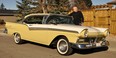 Richard Busse with his 1957 Ford Fairlane 500 Club Victoria bought for him by his late wife Donna in 2011.