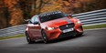 The prototype Jaguar XE SV Project 8 laps Nürburgring Nordschleife during its record-setting time for a sedan of production-intent specification.