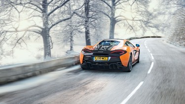 McLaren 570S with winter tires