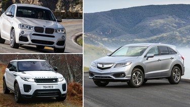 BMW X4, Acura RDX, Range Rover Evoque