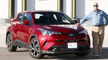 Bob Corrigan with the 2018 Toyota CH-R in Calgary.