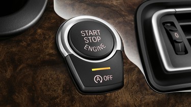 The start/stop switch on the new BMW 7 Series.