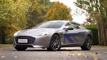 The Aston Martin RapidE test mule.