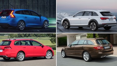 Volvo V60 Polestar, Audi A4 Allroad, Mercedes-Benz E-Class Estate, Volkswagen Golf Alltrack