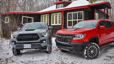 2017 Toyota Tacoma TRD Pro vs. 2018 Chevrolet Colorado ZR2