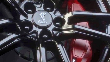 An image from the teaser video of the 2020 Ford Shelby GT500.