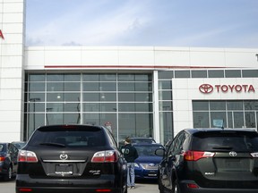 A Toyota Dealership in London, Ont.