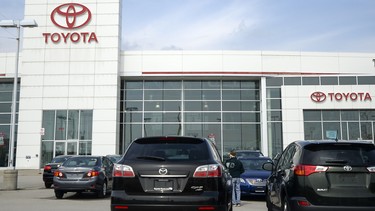 A Toyota Dealership in London, Ont.