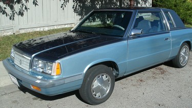 The Plymouth Caravelle was built on Chrysler Corporations E platform, an enlarged version of the K platform that was used for the Dodge Aries and Plymouth Reliant.
