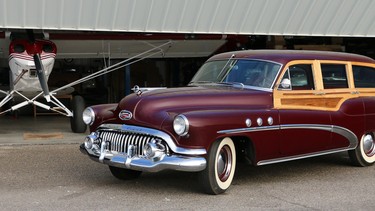 The Buick Super Estate Wagon of 1952 is a rare car, with only 1,641 built in a year when Buick’s total production run was 303,745 cars. Unlike every other Buick that has a body constructed by General Motors’ supplier Fisher Body, the wood and metal wagon bodies came from specialty manufacturer Ionia Mfg. Co. of Ionia, Michigan.