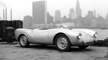 A 1953 Porsche 550 Spyder in New York.