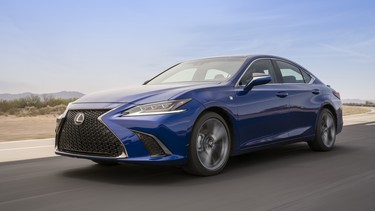 The new 2019 Lexus ES 350 F Sport luxury sedan.