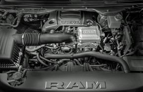 The 2019 Ram 1500's 5.7L Hemi V8 with eTorque