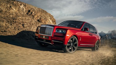 The Rolls-Royce Cullinan SUV.