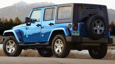 A 2015 Jeep Wrangler Unlimited.