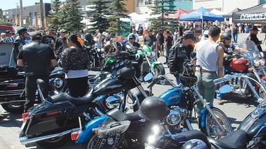 This year's edition of Calgary's Two Wheel Sunday street fair is moving locations so there will be 10 blocks of on-street motorcycle parking.