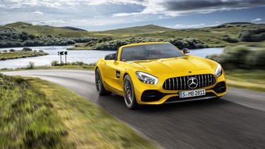 The Mercedes-AMG GT S Roadster.