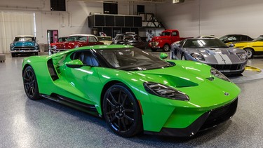 The late Jerry Miller started collecting mostly Ford cars in 1995, and added the 2006 GT, seen behind the 2018 GT, in 2010. A pinnacle car for Ford, the 2018 GT is the same now for the Miller collection.