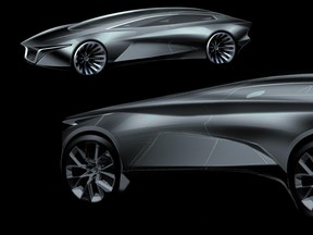 A rendering of the 2021 Lagonda superluxury SUV.