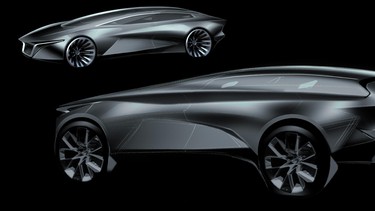 A rendering of the 2021 Lagonda superluxury SUV.