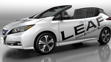 The 2019 Nissan Leaf Open Car one-off convertible.