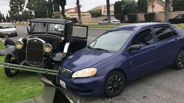 William Smith's 1931 Ford Model A was totaled by a distracted driver in a Toyota Corolla during a hit-and-run May 2018.