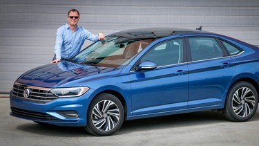 Richard Phillips with the 2019 VW Jetta Execline he tested out for a week.