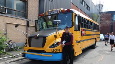 Attendees were shuttled to events with Lion's electric school bus (and driver Michel Lavallee). The Quebec-based company just sold a fleet of these buses in New York.