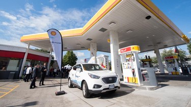 Vancouver's new hydrogen refuelling station, the first public one in Canada.