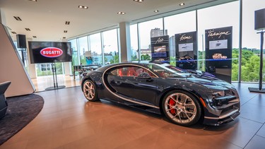 The Bugatti Chiron at Grand Touring Automobiles in Toronto.