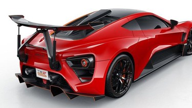 The Zenvo TSR-S with its "centripetal rear wing."