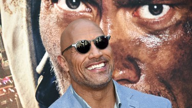 In this July 10, 2018 file photo, actor Dwayne Johnson attends the "Skyscraper" premiere in New York.