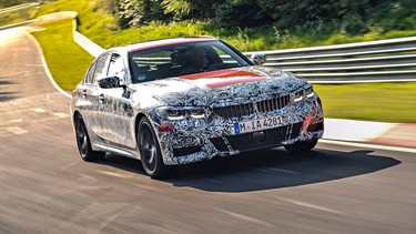 2019 BMW 3 Series being tested on the Nürburgring.