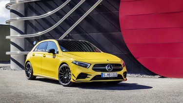 The Mercedes-AMG A 35 4MATIC

Mercedes-AMG A 35 4MATIC (2018), Sun yellow;Combined fuel consumption: 7.4-7.3 l/100 km, Combined CO2 emissions: 169-167 g/km*