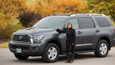 Dawn McTaggart with the 2018 Toyota Sequoia SR5 .