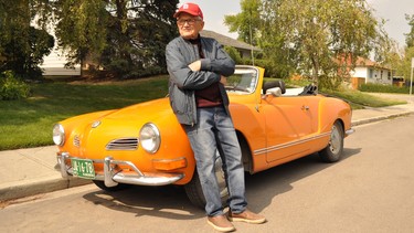 Carl Browne with his beloved 1971 Volkswagen Karmann Ghia convertible, which he’s owned since 1974. He plans on driving the car from Calgary to Radium with his grandson where, on Sept. 15, it will be on display at the Radium Hot Springs Show and Shine.