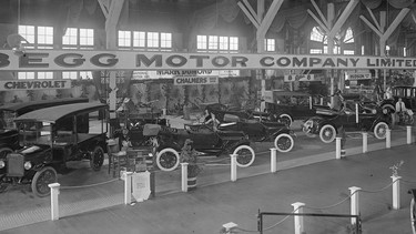 A display at the Vancouver Auto Show in 1917.