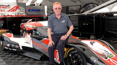 Don Panoz with the DeltaWing racer.
