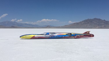 The Turbinator II set a land speed record at Bonneville Salt Flats in Utah.