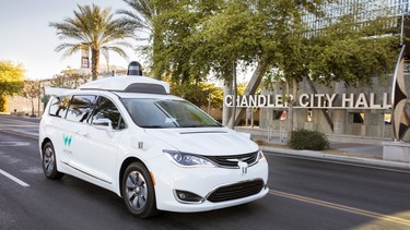 Waymo's self-driving Chrysler Pacifica.