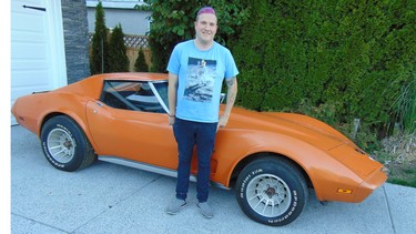 Mark Rowell with the 1974 Corvette his late father Norm bought new and stored for three-and-a-half decades.